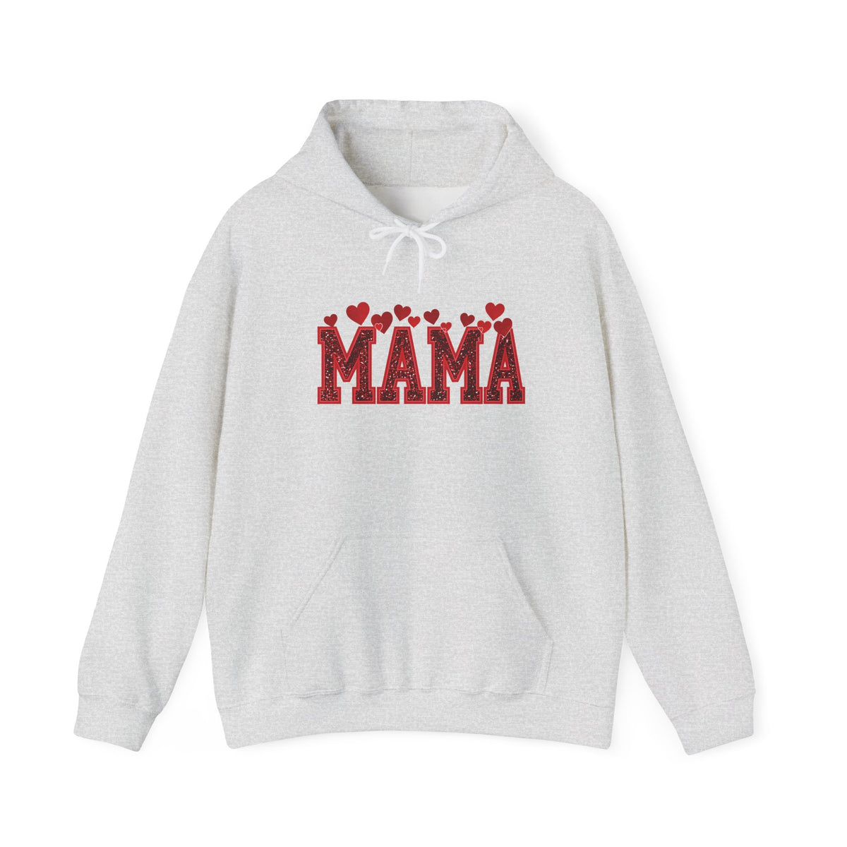 Cherry Hearts MAMA Hoodie | Gildan 18500