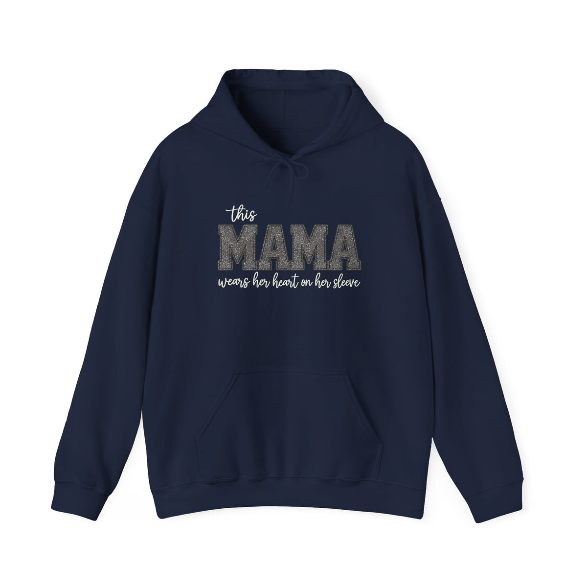 Heart on My Sleeve MAMA Hoodie | Gildan 18500