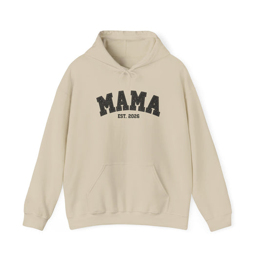 Classic Black MAMA Est. 2026 Hoodie | Gildan 18500