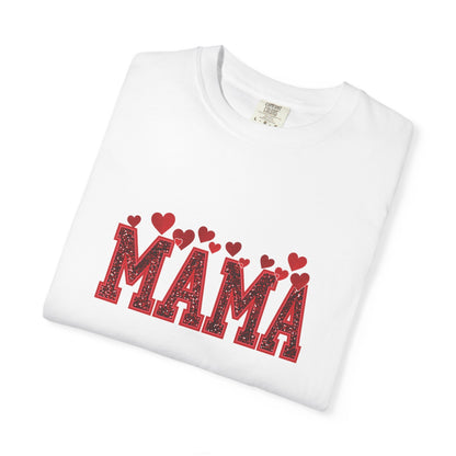 Cherry Hearts MAMA Tee | Comfort Colors 1717