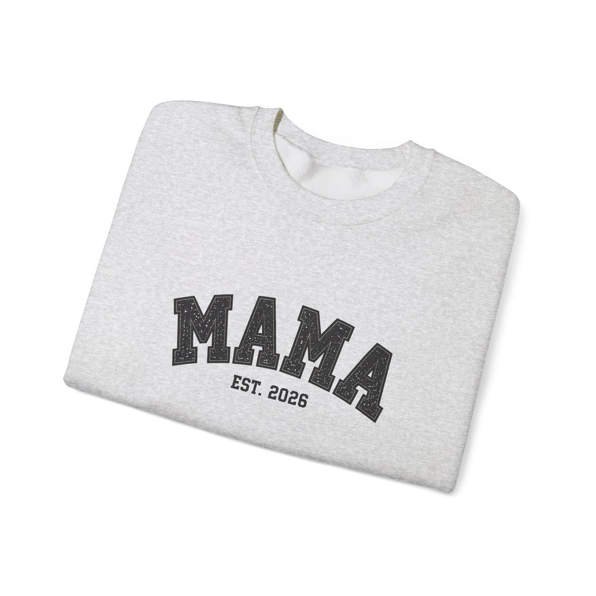 Classic Black MAMA Est. 2026 Crewneck | Gildan 18000