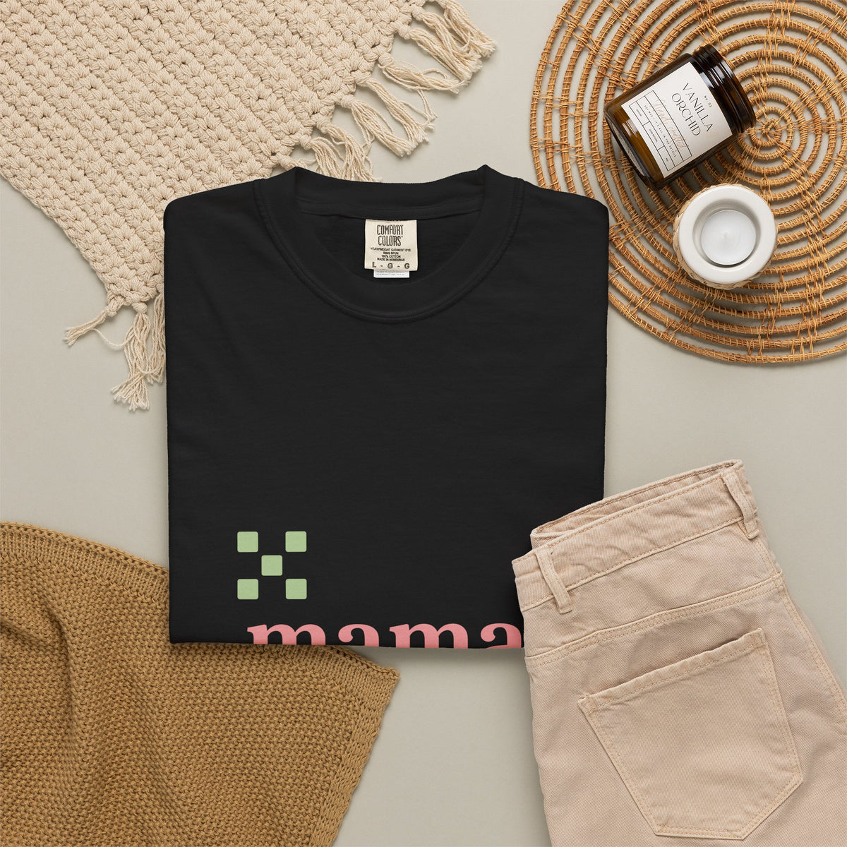 EVELE Mama Day Notes | Garment-Dyed Tee