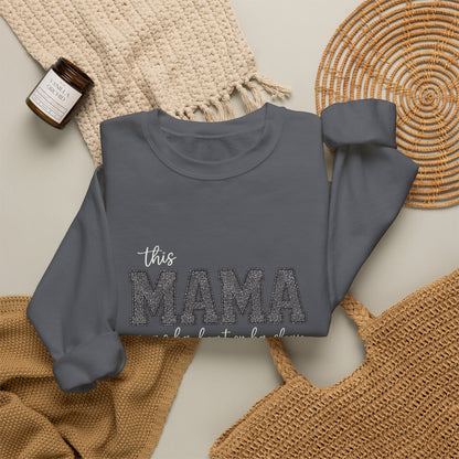 Heart on My Sleeve MAMA Crewneck | Gildan 18000