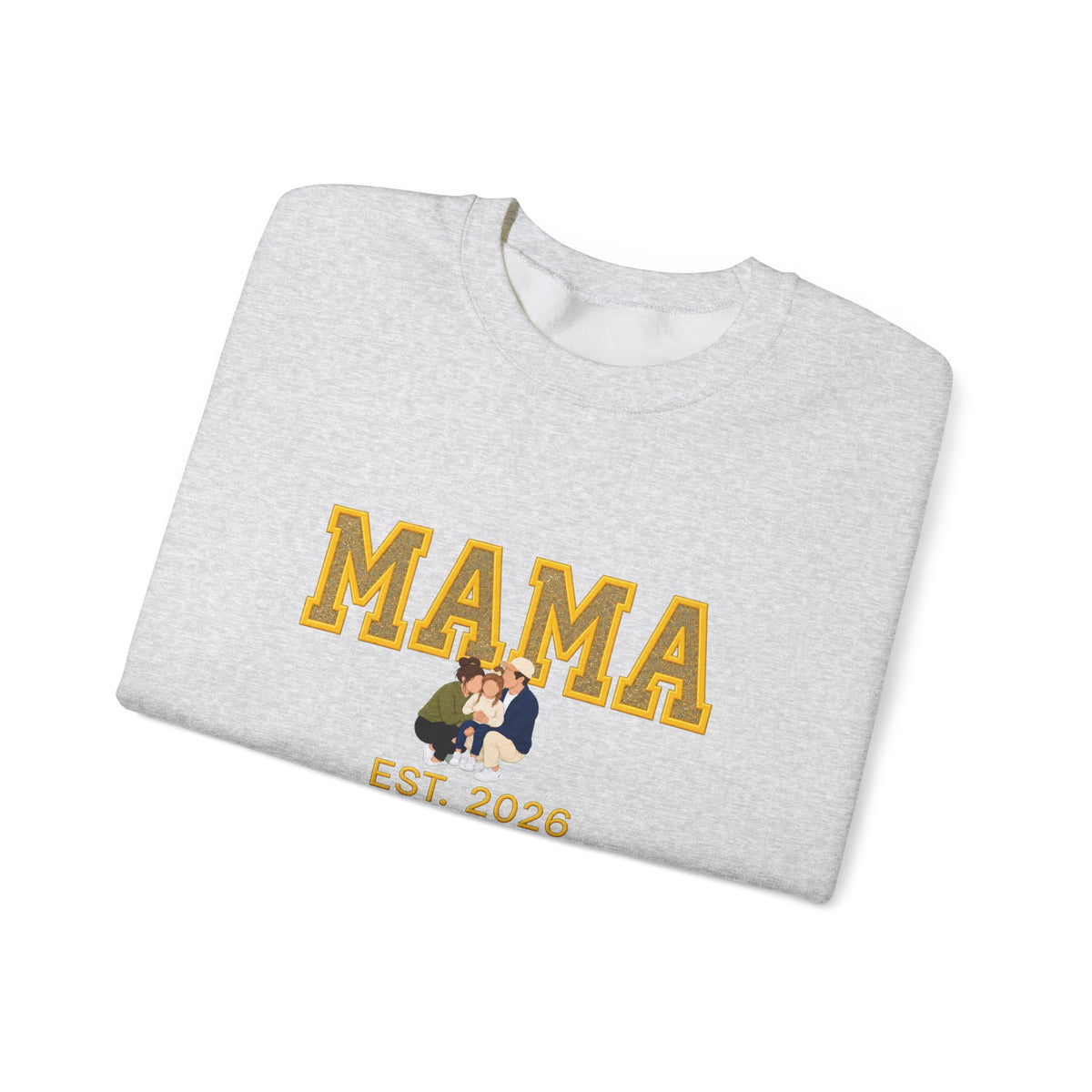 Golden Family MAMA Est. 2026 Crewneck | Gildan 18000