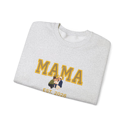 Golden Family MAMA Est. 2026 Crewneck | Gildan 18000