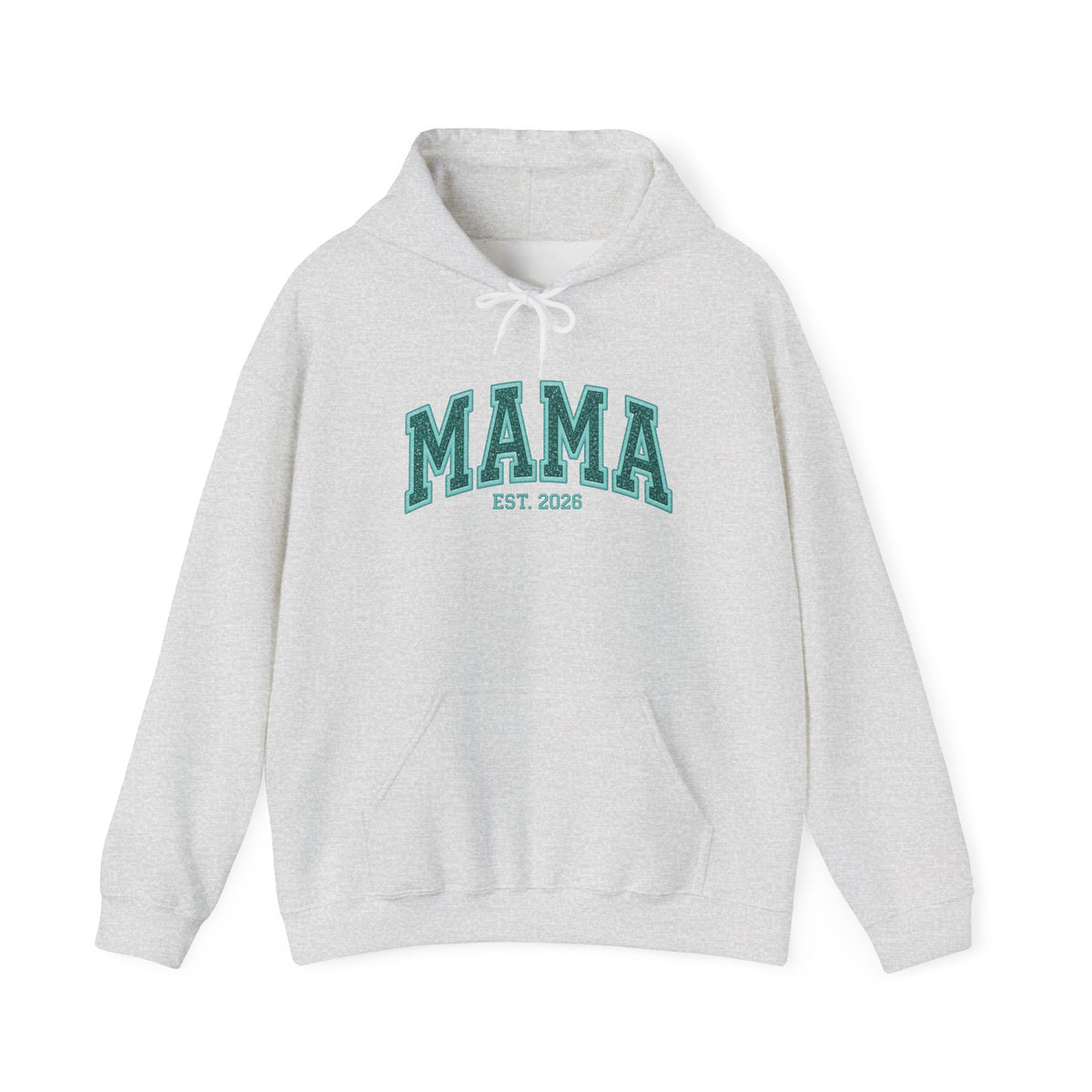 Aqua MAMA Est. 2026 Hoodie | Gildan 18500