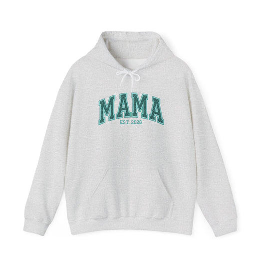 Aqua MAMA Est. 2026 Hoodie | Gildan 18500