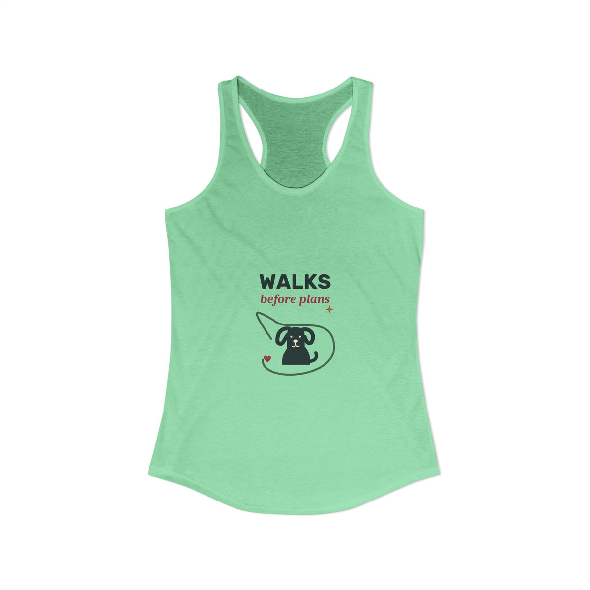 EVELE Walks Before Plans | Women's Racerback Tank