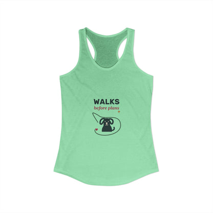 EVELE Walks Before Plans | Women's Racerback Tank