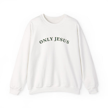 Only Jesus Crewneck Sweatshirt — Classic | Gildan 18000