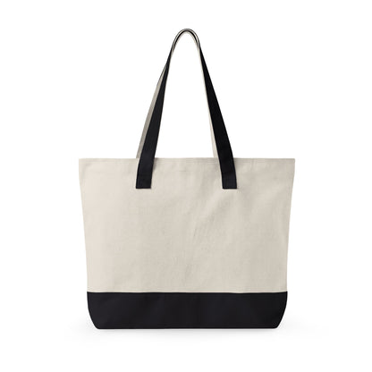 Only Jesus Zippered Canvas Tote — EVELE Edit | Q-Tees Q1300