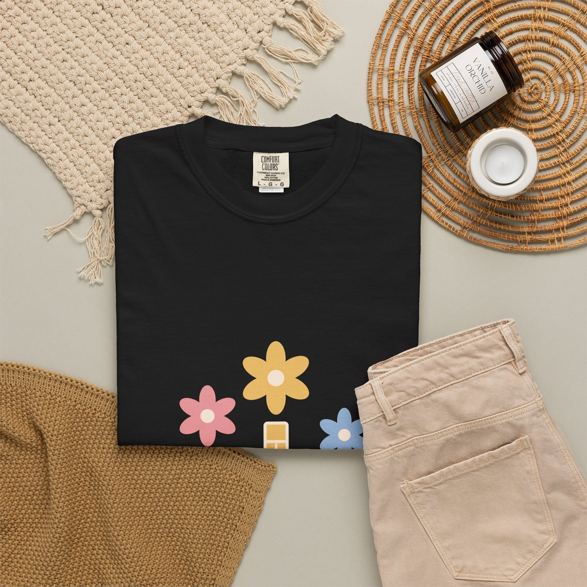 EVELE Curiosity In Bloom | Garment-Dyed Tee