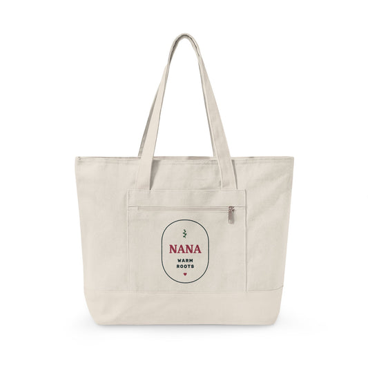 EVELE Nana Warm Roots | Zippered Canvas Tote