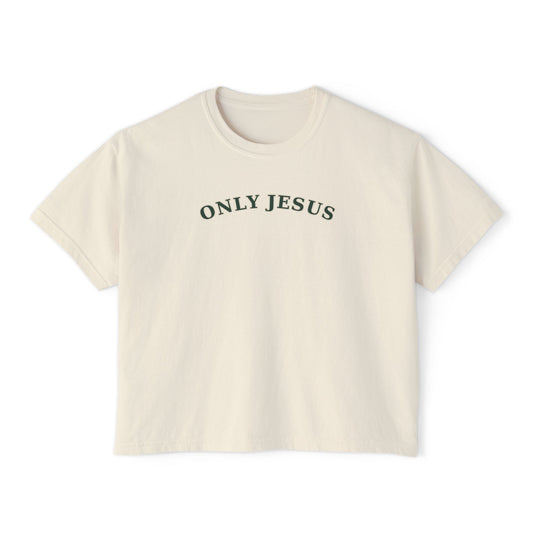 Only Jesus Boxy Tee — Classic | Comfort Colors 3023CL
