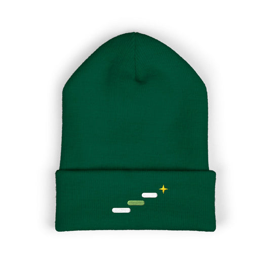 Trail Steps Embroidered Beanie | Hiking Cuff Hat | EVELE Gallery