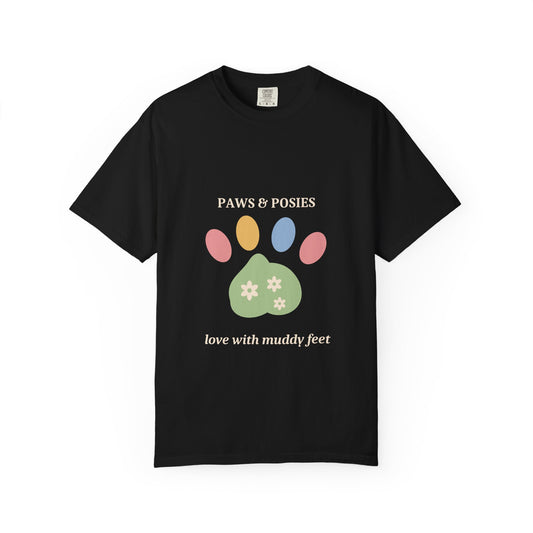 EVELE Paws And Posies | Garment-Dyed Tee