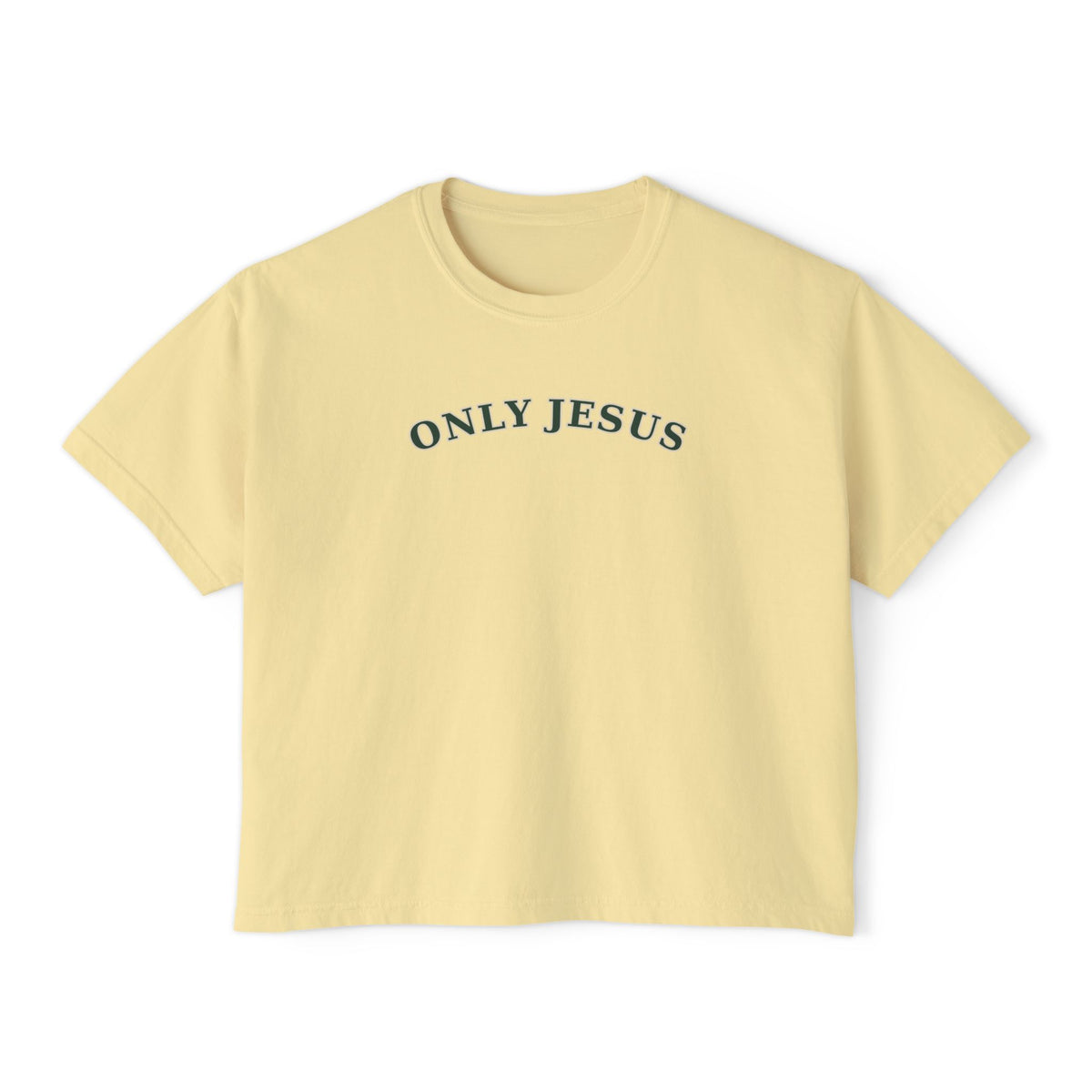 Only Jesus Boxy Tee — Classic | Comfort Colors 3023CL