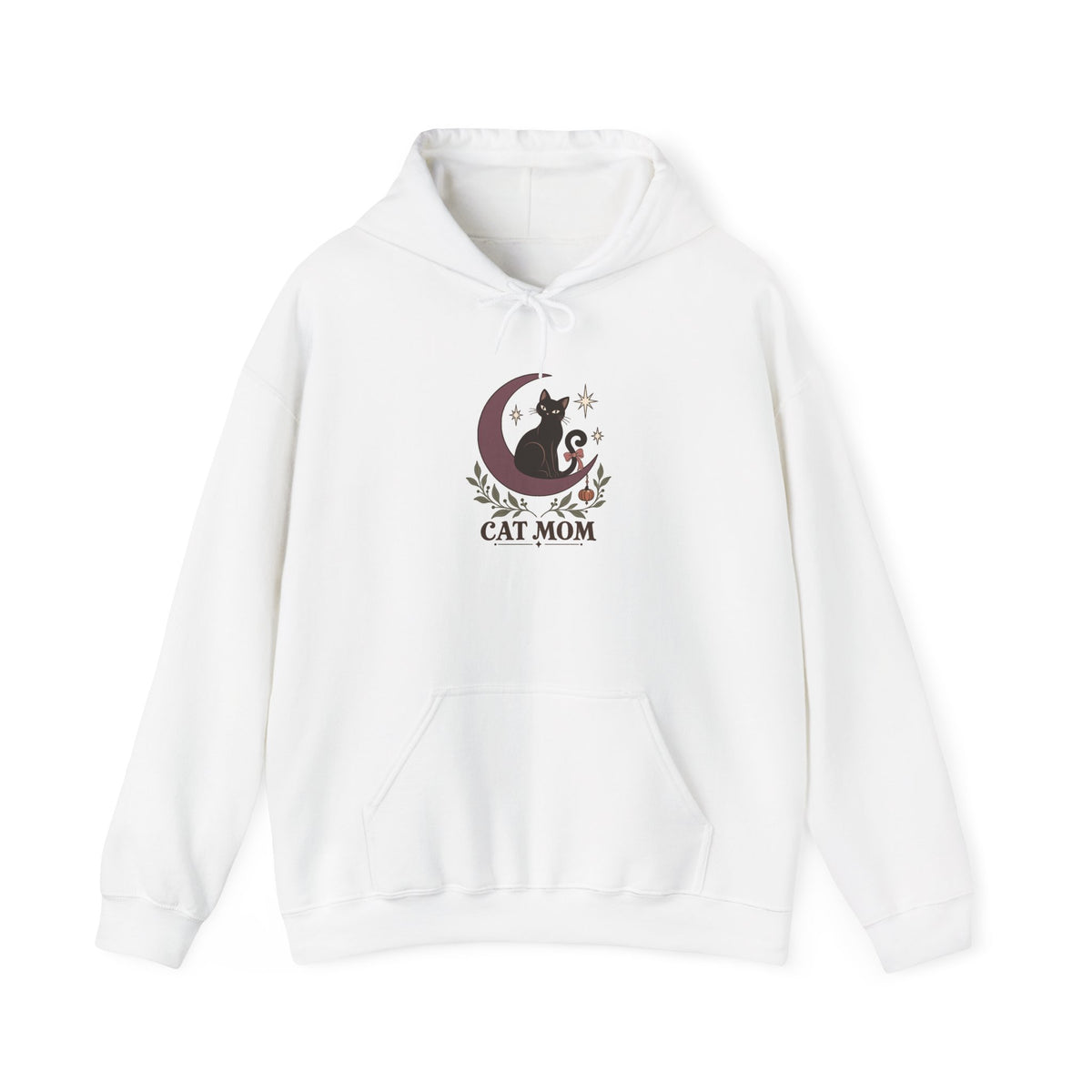 Lunar Cat Mom Halloween Hoodie | Gildan 18500