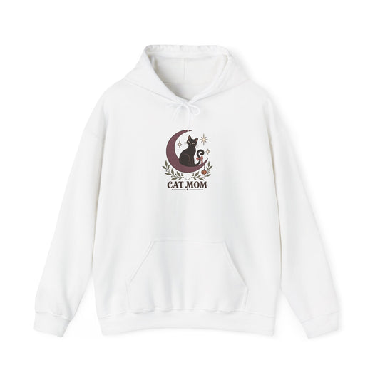 Lunar Cat Mom Halloween Hoodie | Gildan 18500