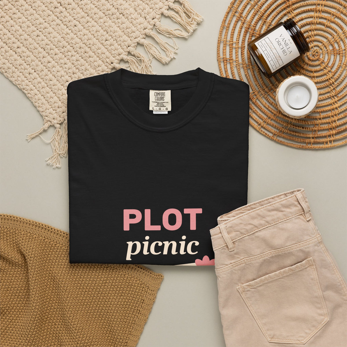EVELE Plot Picnic | Garment-Dyed Tee
