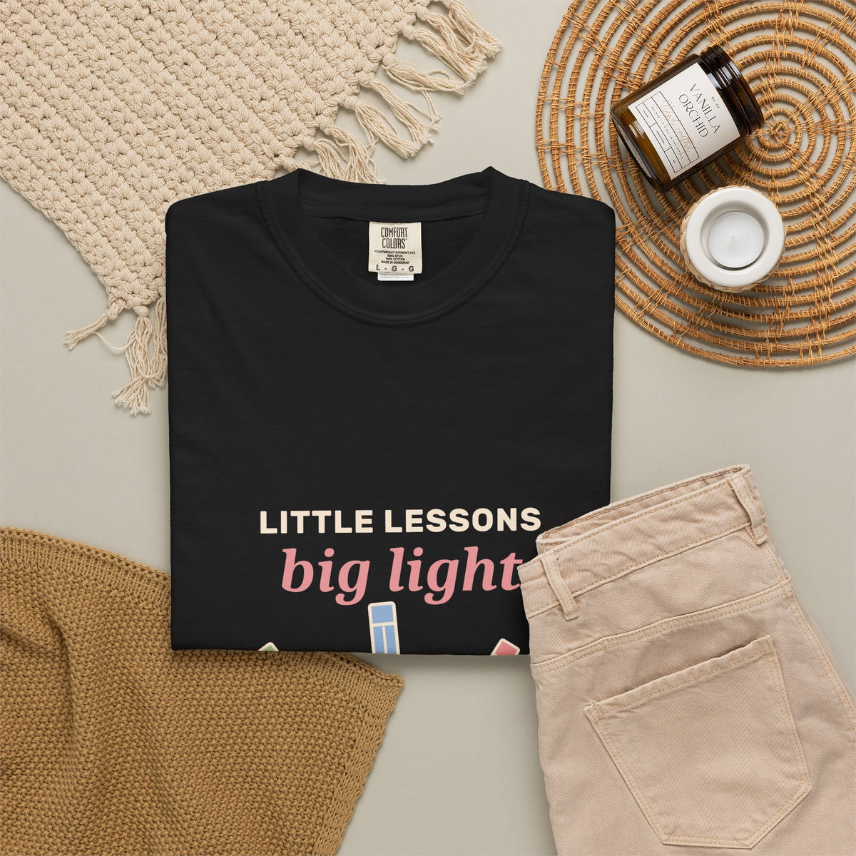 EVELE Little Lessons Big Light | Garment-Dyed Tee