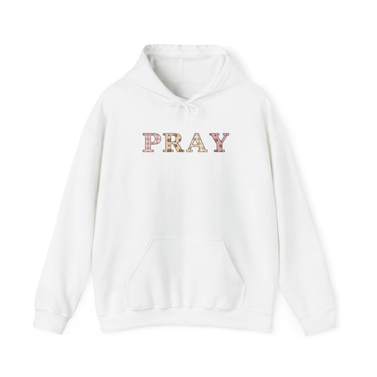 Pray Patchwork Hoodie — Classic | Gildan 18500