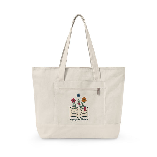 EVELE Page Bouquet | Zippered Canvas Tote
