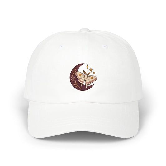 Lunar Moth Dad Cap | Moon and Stars Hat