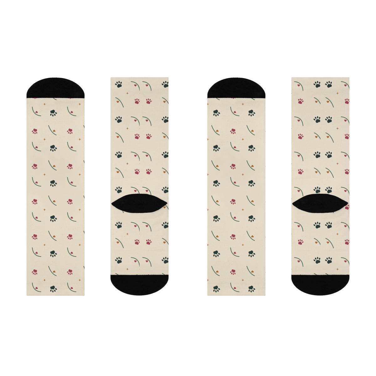 EVELE Paw Promenade | Cushioned Crew Socks
