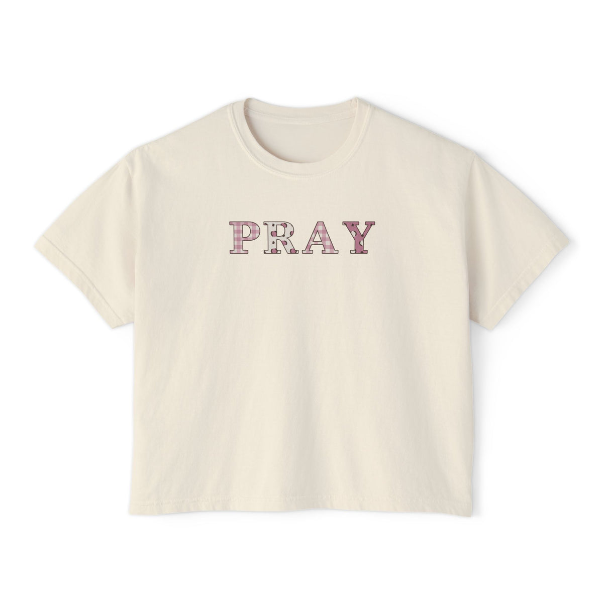 Pray Patchwork Boxy Tee — EVELE Edit | Comfort Colors 3023CL
