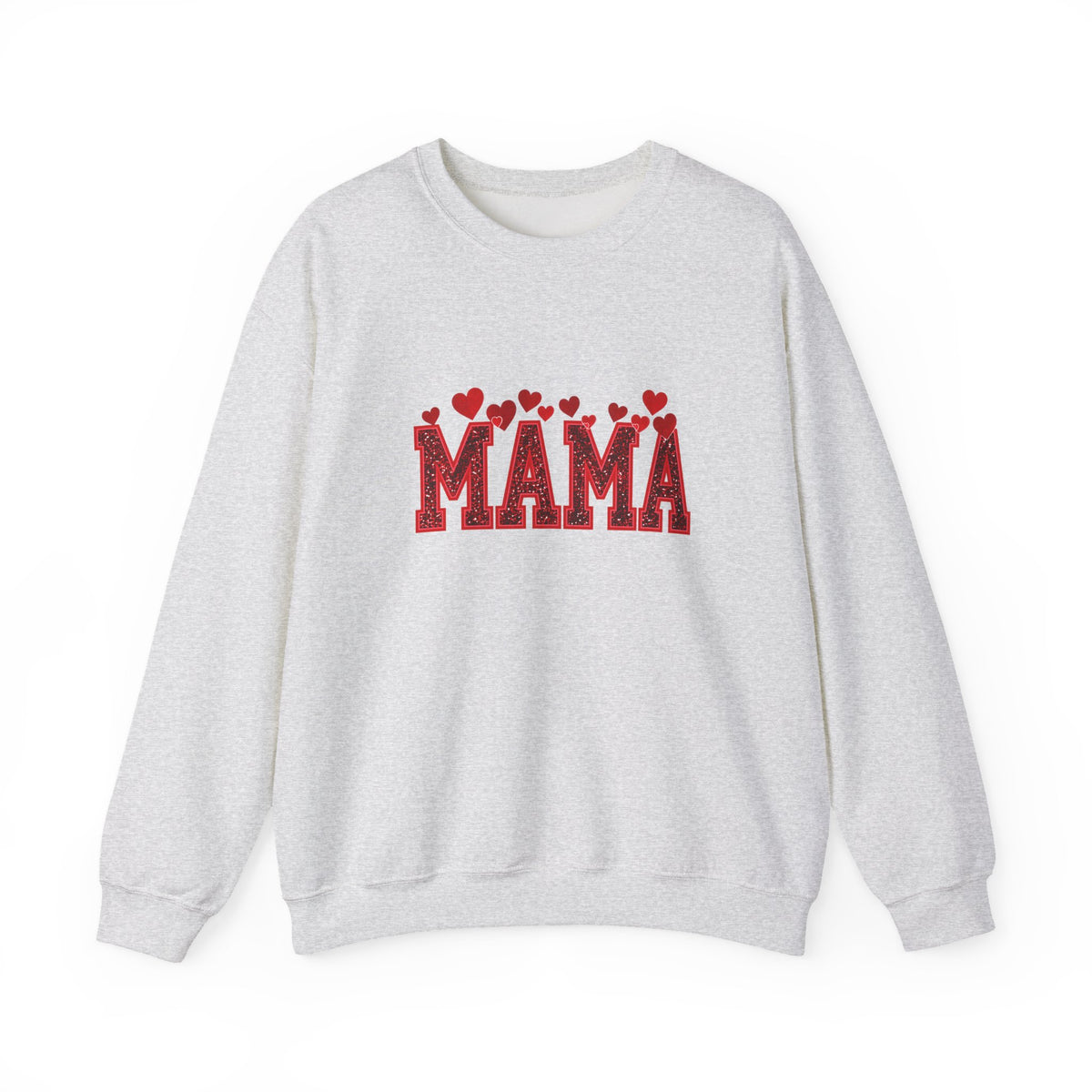 Cherry Hearts MAMA Crewneck | Gildan 18000