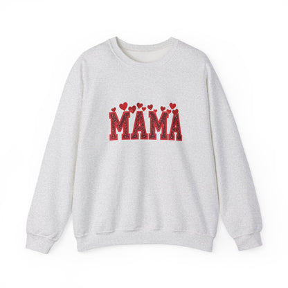 Cherry Hearts MAMA Crewneck | Gildan 18000
