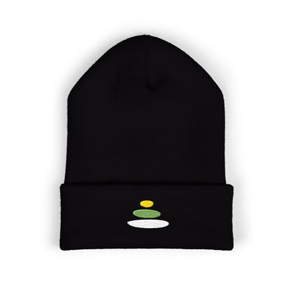 Pebble Balance Embroidered Cuff Beanie | Everyday Women | EVELE Gallery