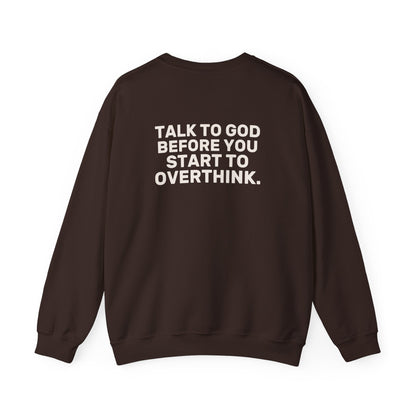 Talk to God Crewneck Sweatshirt — EVELE Edit | Gildan 18000