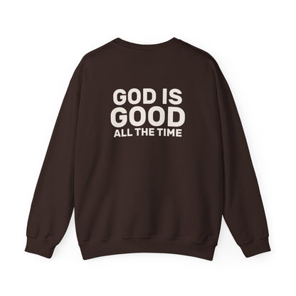 God Is Good Crewneck Sweatshirt — EVELE Edit | Gildan 18000
