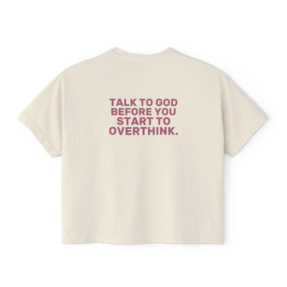 Talk to God Boxy Tee — Classic | Comfort Colors 3023CL