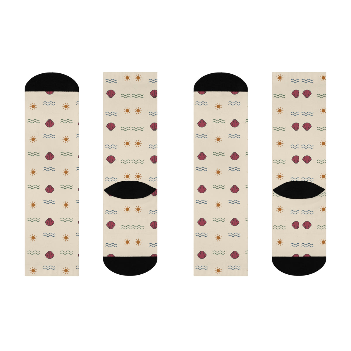 EVELE Coastal Days | Cushioned Crew Socks