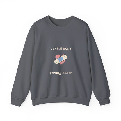 EVELE Gentle Work Strong Heart | Graphic Crewneck Sweatshirt