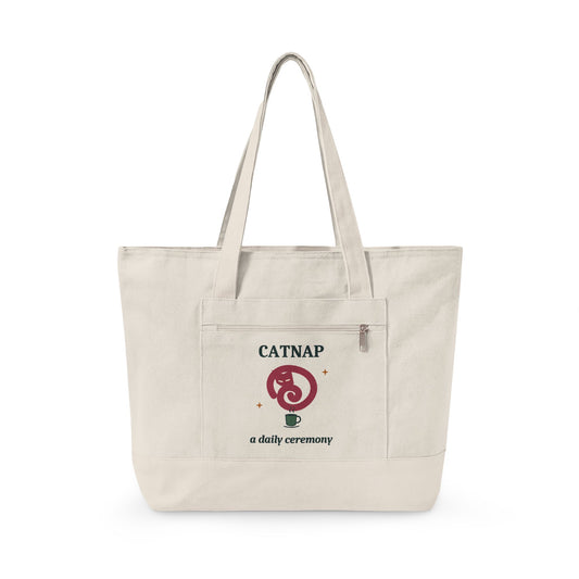 EVELE Catnap Ceremony | Zippered Canvas Tote