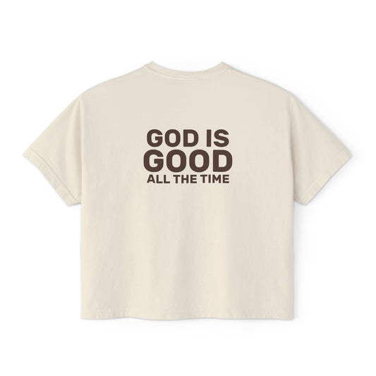 God Is Good Boxy Tee — Classic | Comfort Colors 3023CL