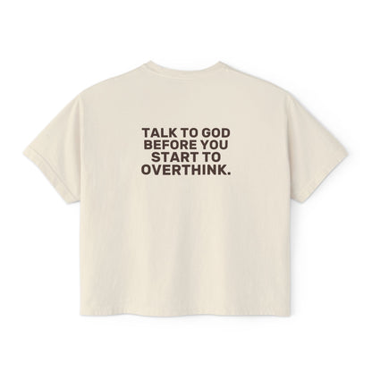 Talk to God Boxy Tee — EVELE Edit | Comfort Colors 3023CL