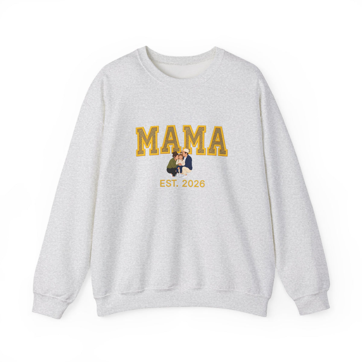 Golden Family MAMA Est. 2026 Crewneck | Gildan 18000